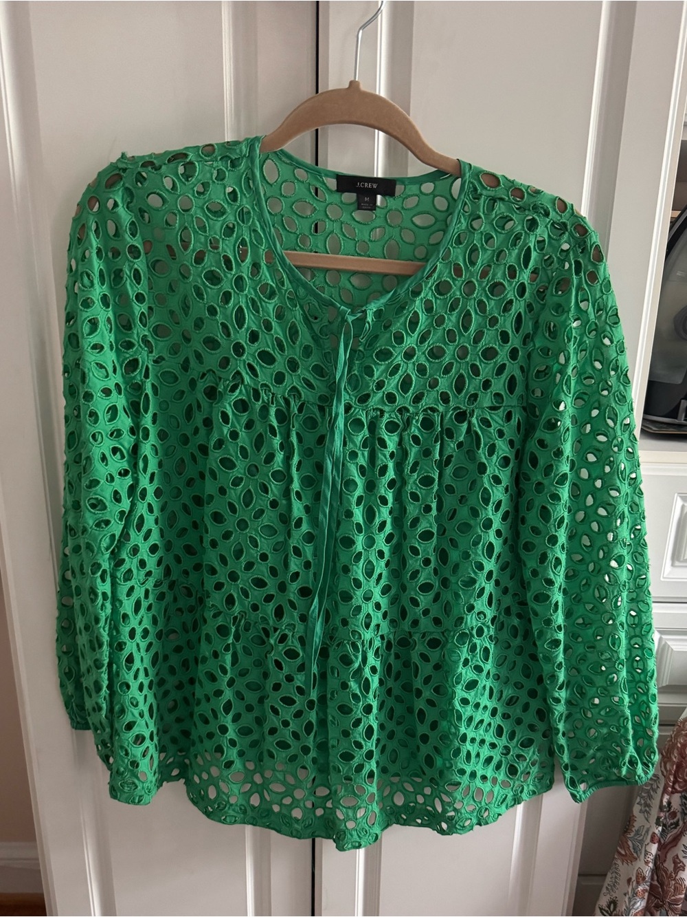JCrew Medium cutout blouse, like new